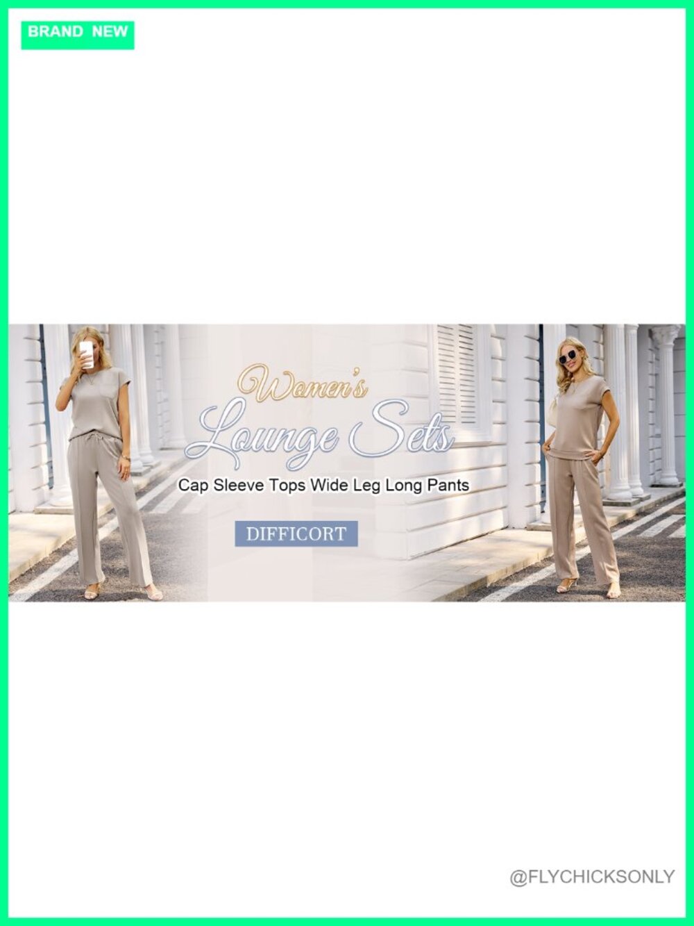 Women's 2 Piece Lounge Set Summer Casual Outfit - Picture 6 of 6